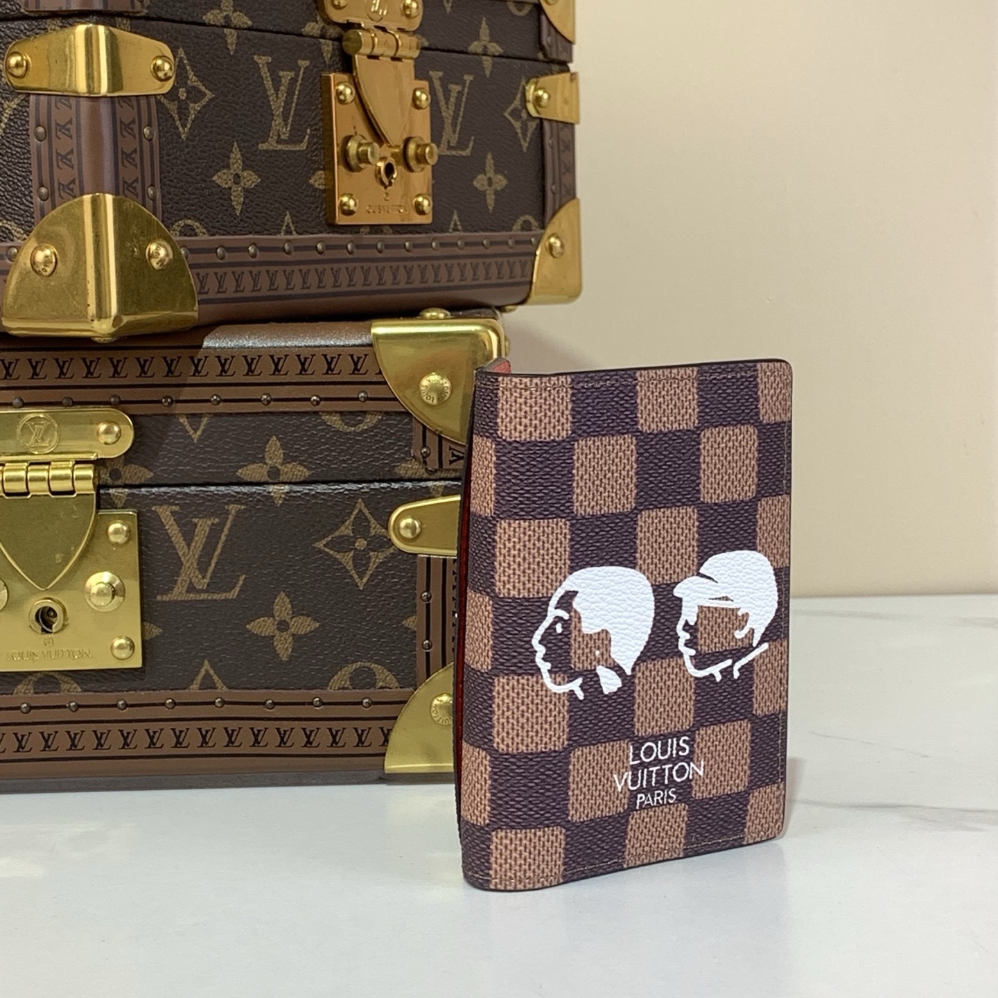 L0vis Vvtt0n Pocket Organizer Damier Wallet Brown 11.1cm/4.4in – N40776