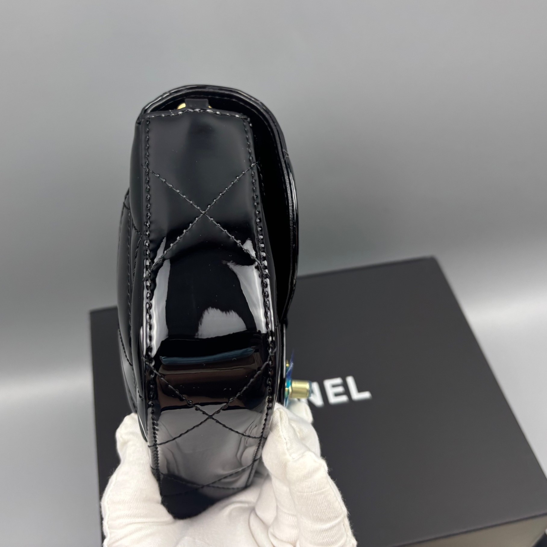 [True-to-ORIGINAL] Ch**el Mini Flap Bag With Top Handle Black For Women 7.3in/18.5cm AS5805-B21985-94305