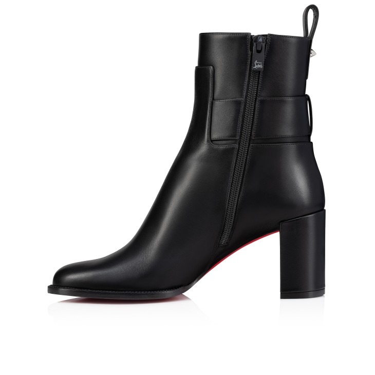 Chr1st1an Louboutin Booty Lock Low Boots Black For Women 70mm 1250114BK01