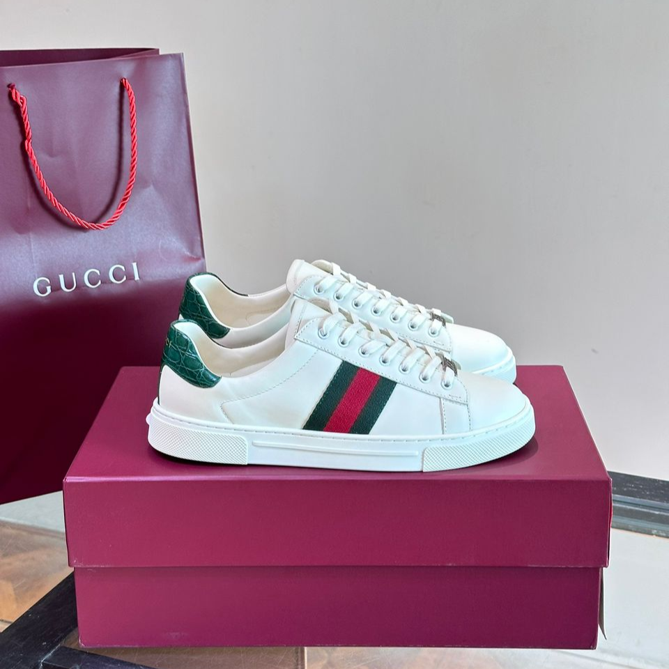 Gvc*1 Ace Sneaker With Web White For Men 757892 AACAG 9055