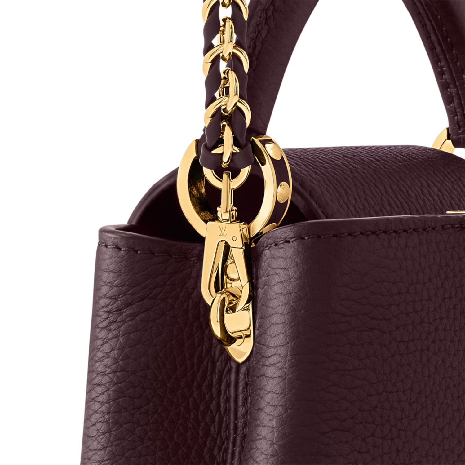 [True-to-ORIGINAL] L0vis Vvtt0n Capucines Mini Wine Red For Women 21cm/8.3in M25893