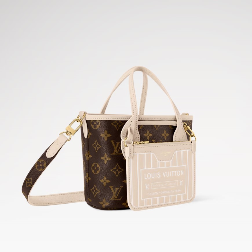 L0vis Vvtt0n Neverfull Bandoulière Inside Out BB Limestone For Women 10.4in/26cm M25657