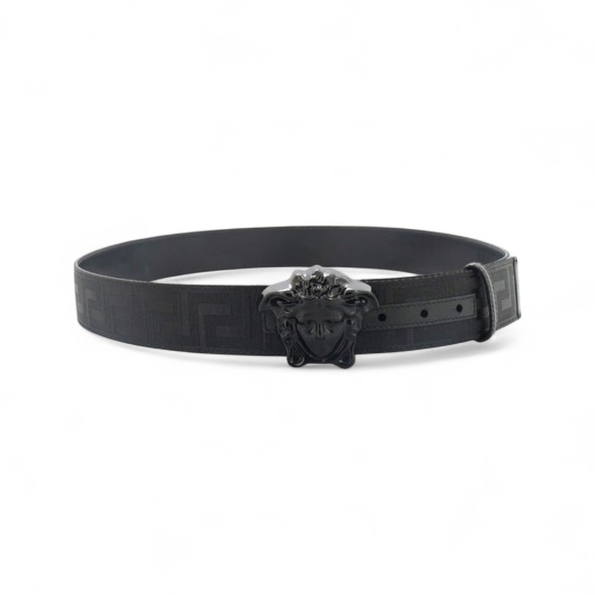 Versace Greca La Medusa Belt Black 4cm For Men