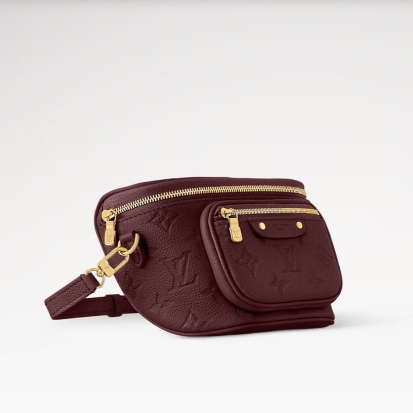 [True-to-ORIGINAL] L0vis Vvtt0n Mini Bumbag Garnet Red For Women 6.7in/17cm M25905