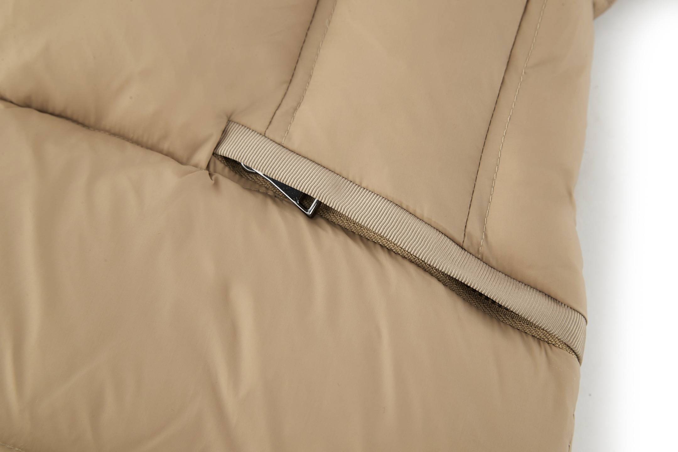 Moncler Boed Hooded Shearling-Trimmed Short Down Jacket Beige For Women