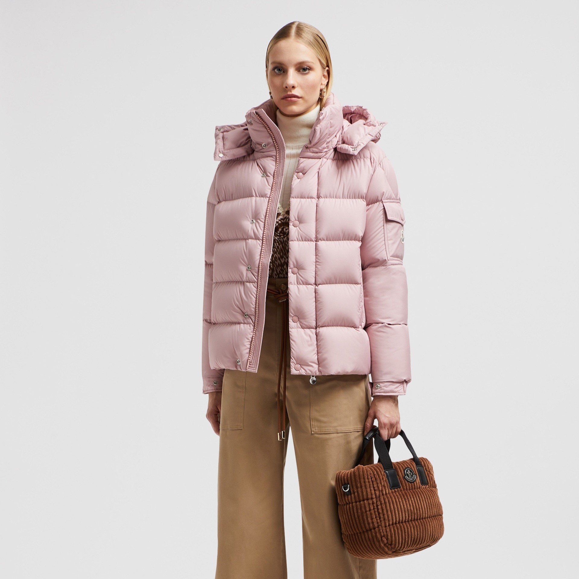 Moncler Maya 70 Short Down Jacket Pink For Women
