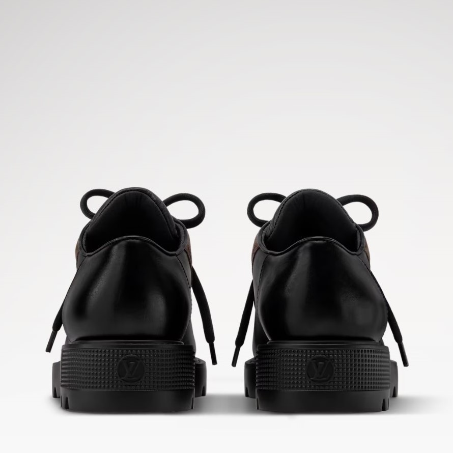 L0vis Vvtt0n District Derby Flat Loafer Black For Women 1AIBY5