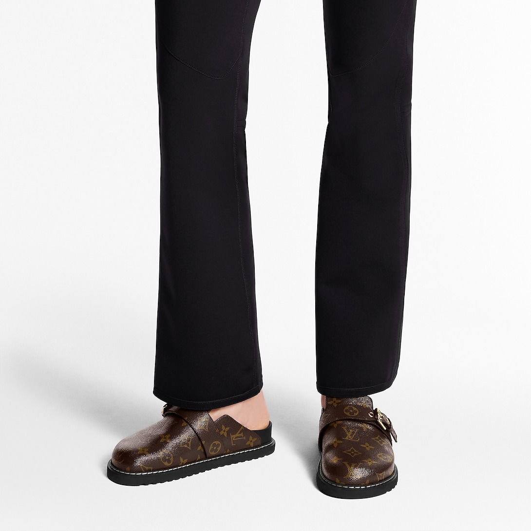 L0vis Vvtt0n LV Cosy Flat Comfort Clog Brown For Women 1AAW6Q