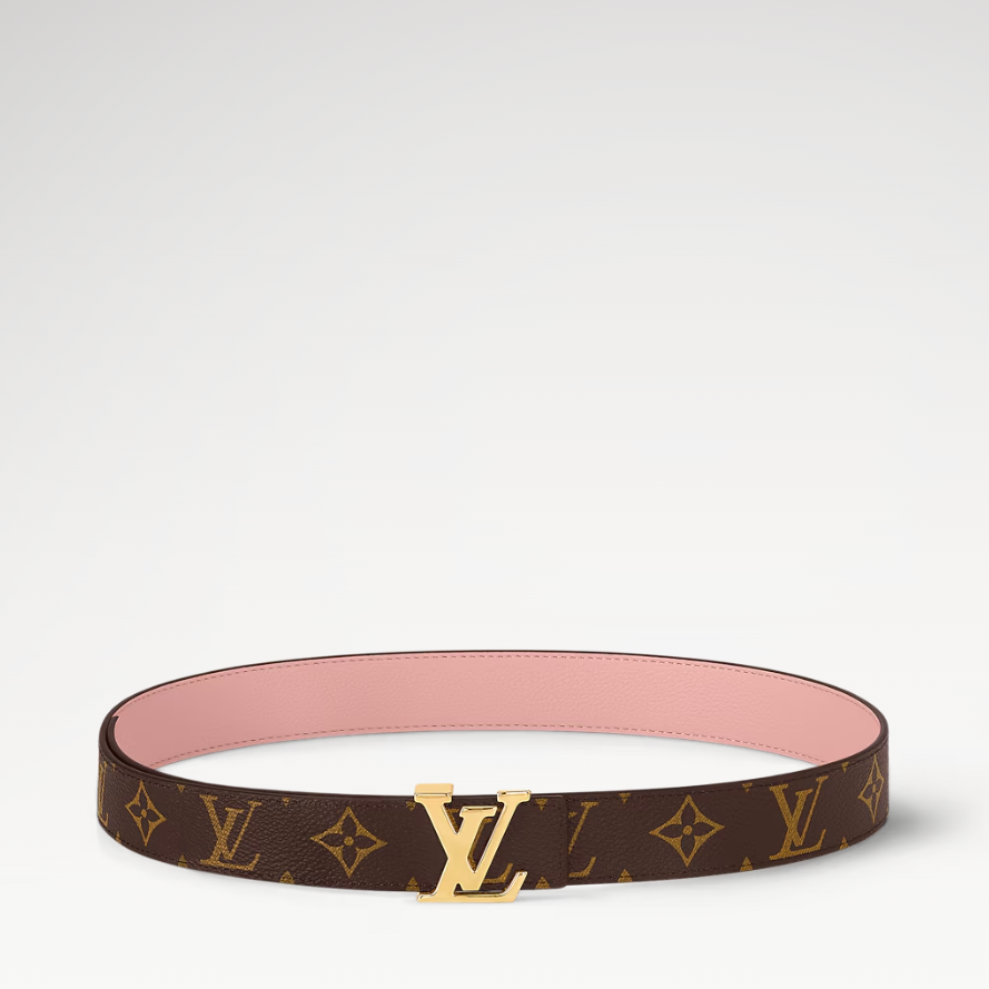 L0vis Vvtt0n LV Initiales 30mm Reversible Belt Rose Poudre For Women M0321V