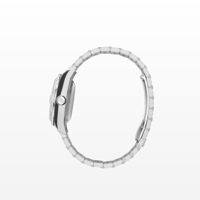 R01ex Lady-Datejust Watch Silver Toned White Pearl Dial 28mm For Women 279384RBR-0011