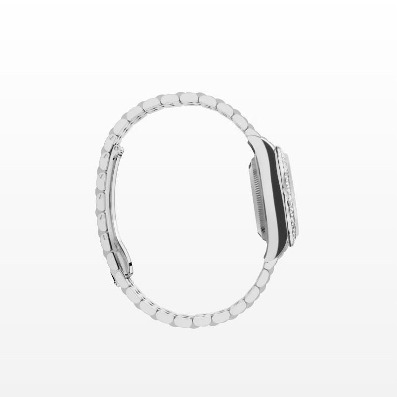 R01ex Lady-Datejust Watch Silver Toned White Pearl Dial 28mm For Women 279384RBR-0011