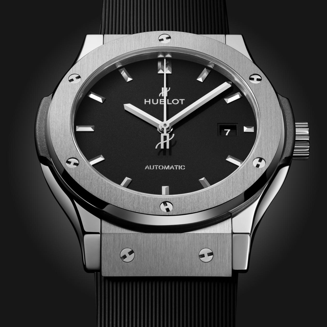 Hublot Classic Fusion Watch Black Strap Matte Black Dial 42mm For Men 542.NX.1171.RX
