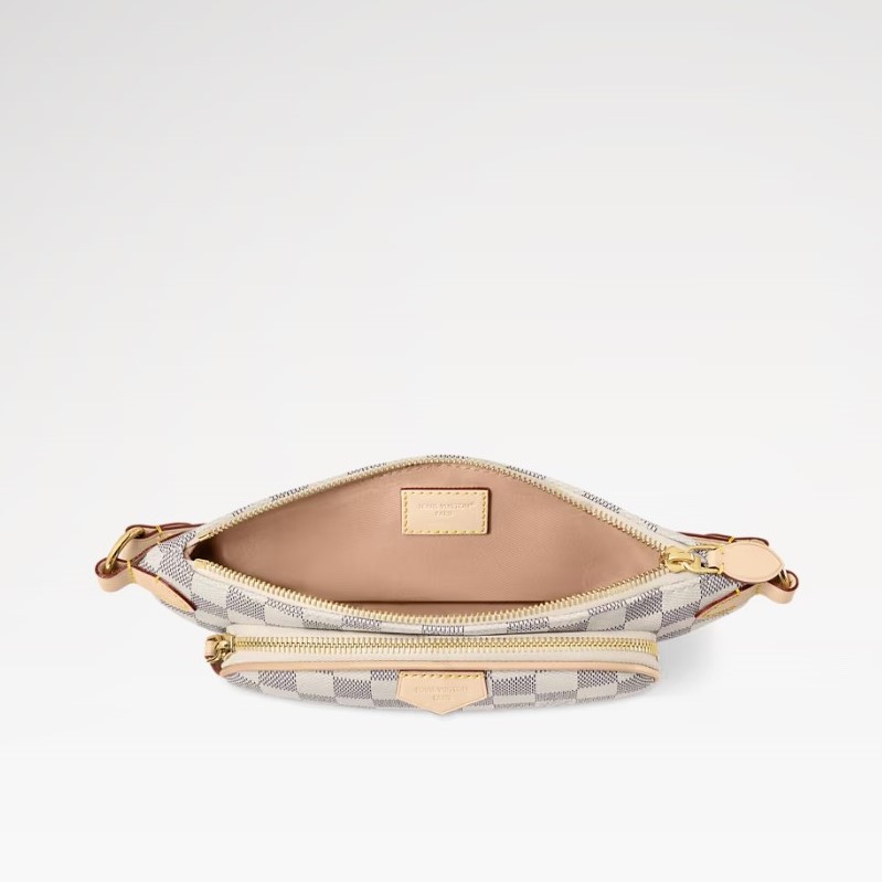 L0vis Vvtt0n Keepit Bumbag 11.4in/ 29cm Damier Azur Gold Hardware For Women N00230