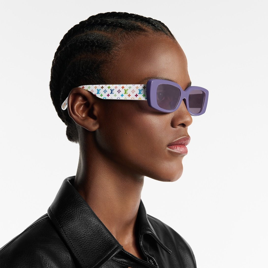 L0vis Vvtt0n LV x TM Multigram Cat Eye Sunglasses Purple For Women Z2711W