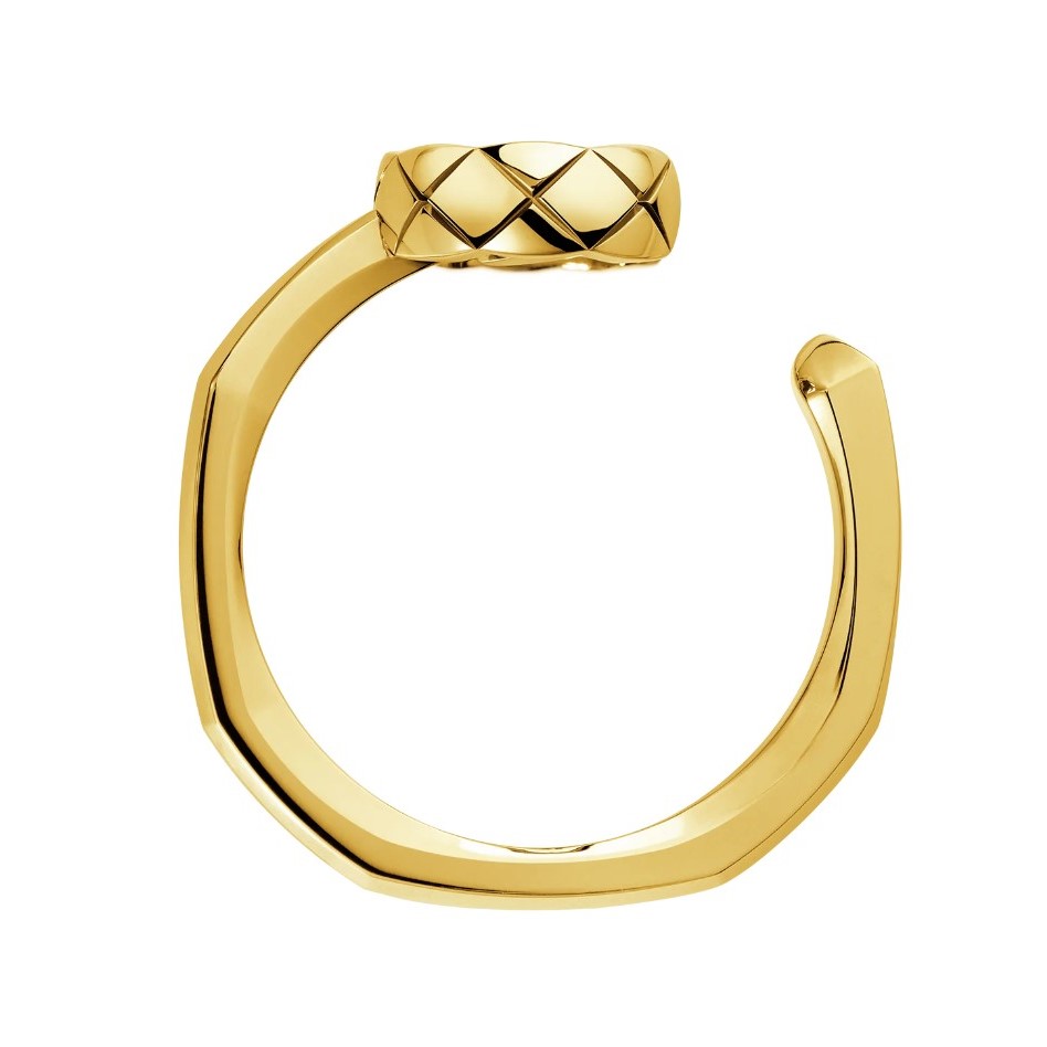Ch**el Coco Ring Gold Hardware For Women J13725