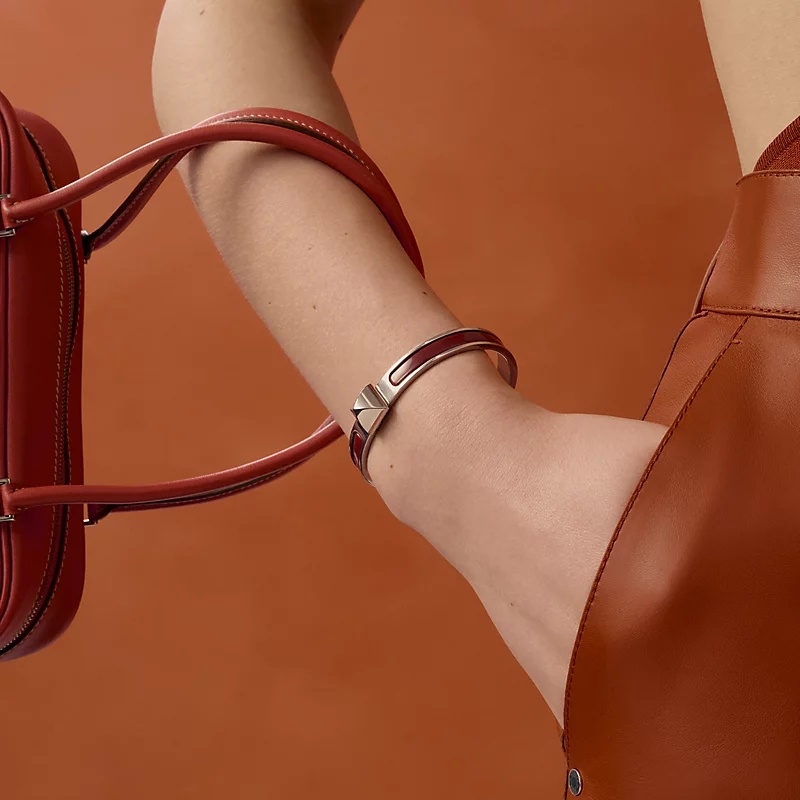 H**me5 Mini Clic Medor Bracelet Myrtille Silver Hardware For Women H200005FP54GM