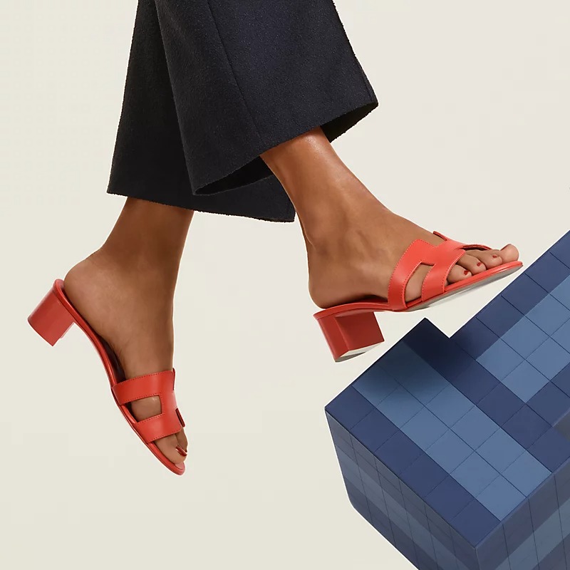 H**me5 Oasis Sandals Orange Capucine For Women H141146Z 7K340