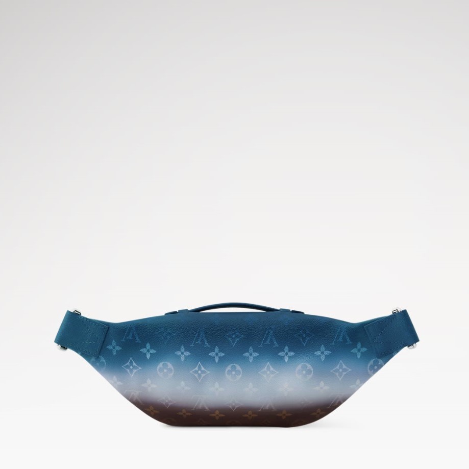 L0vis Vvtt0n Rush Bumbag 11.8in/ 30cm Blue Silver Hardware For Men M28023