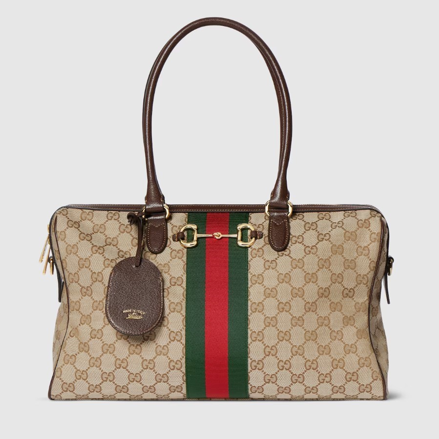 Gvc*1 Borsetto Large Boston Shoulder Bag 15.2in/ 39cm Sand/ Brown Gold Hardware For Women 866734 FAFV9 9653