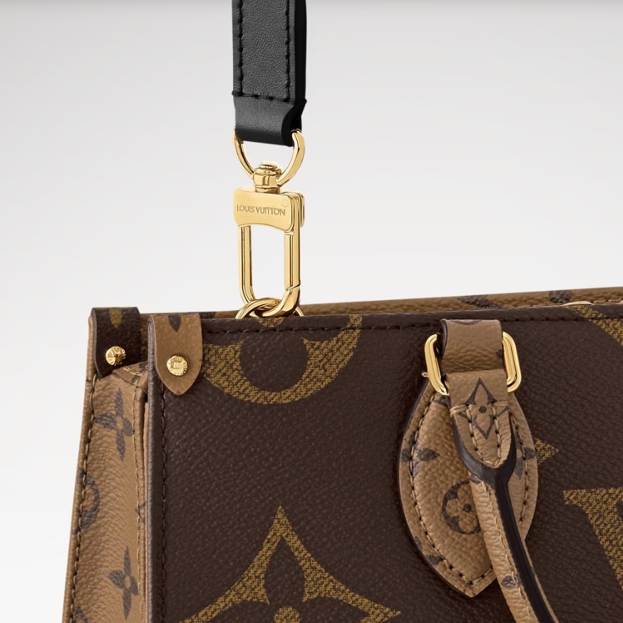 L0vis Vvtt0n OnTheGo East West Chain Tote Bag 9.8in/ 25cm Monogram Reverse Gold Hardware For Women M14236