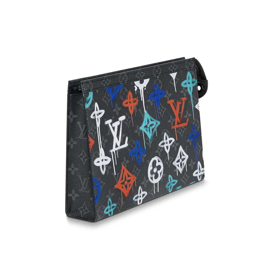 Pochette Voyage Monogram Pattern Black For Men 10.6in/27cm M81803