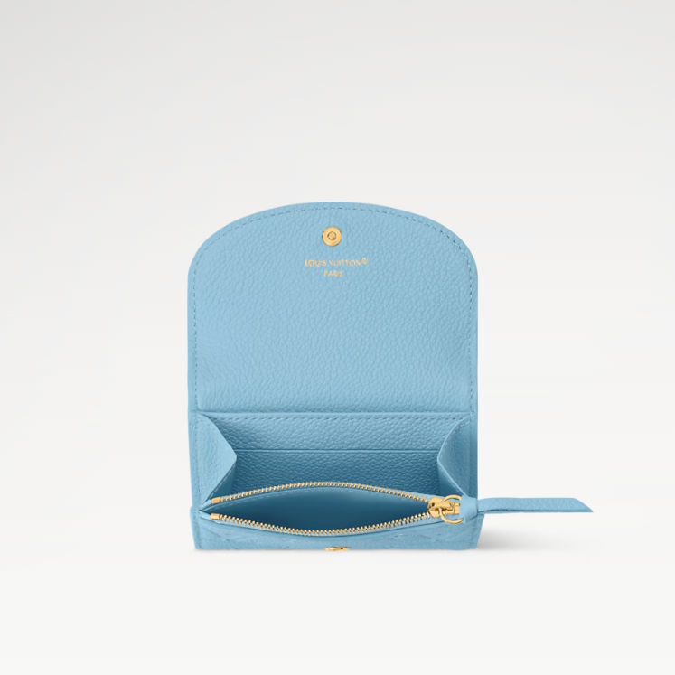 L0vis Vvtt0n Rosalie Coin Purse Grape Blue For Women 4.3in/11cm M27480