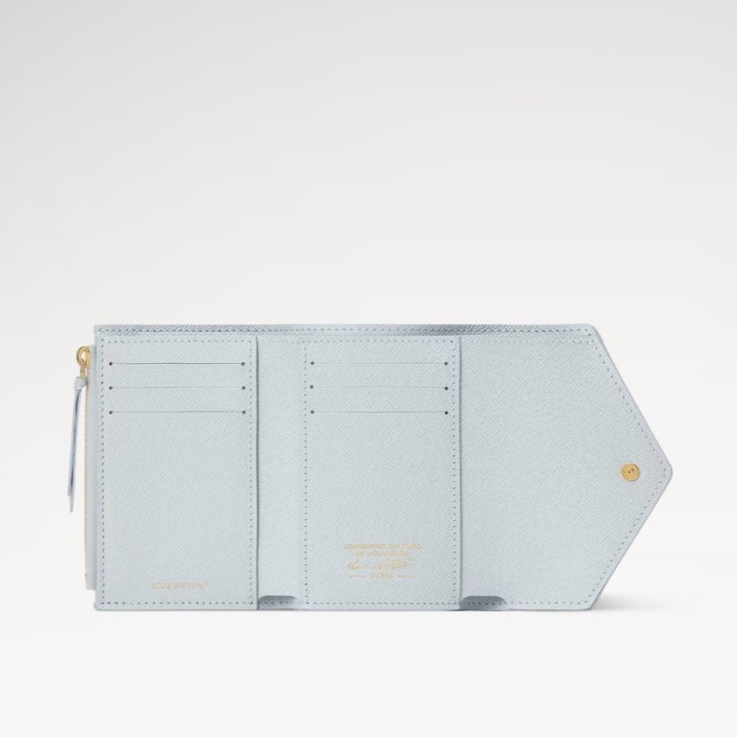 L0vis Vvtt0n Victorine Wallet Monogram Origine Bleu Courrier For Women 4.7in/12cm M27682