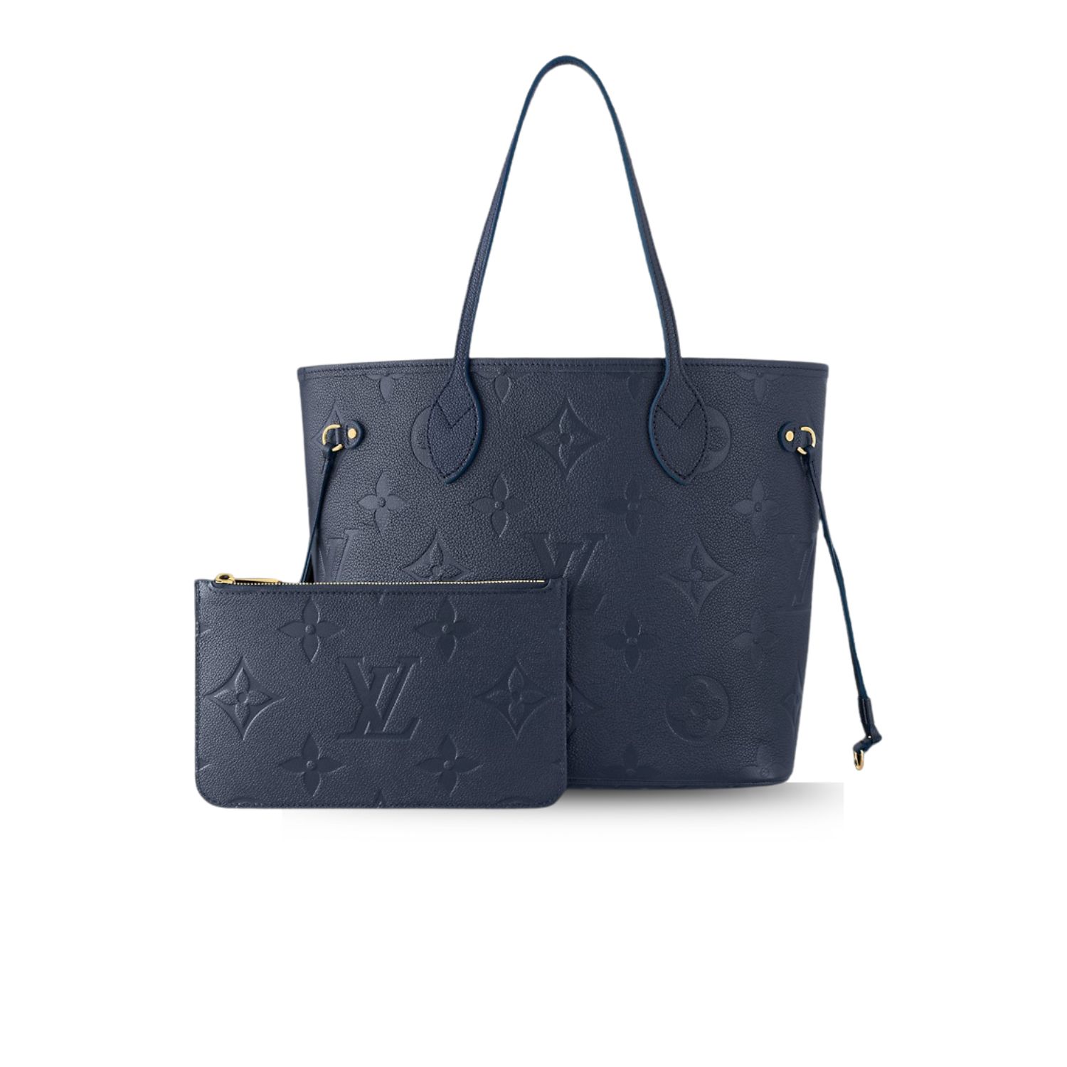 L0vis Vvtt0n Neverfull MM Monogram Empreinte Navy Blue For Women 31cm/12in M47143