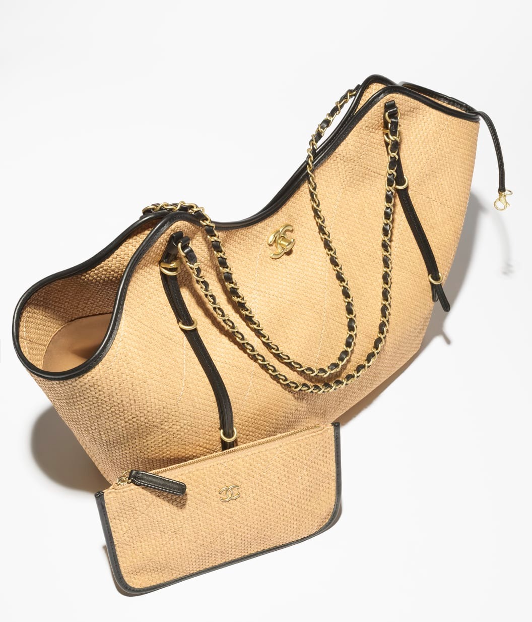 Ch**el Shopping Maxi Tote Bag 23.2in/ 59cm Dark Beige Gold Hardware For Women AS5463-B22594-U5558