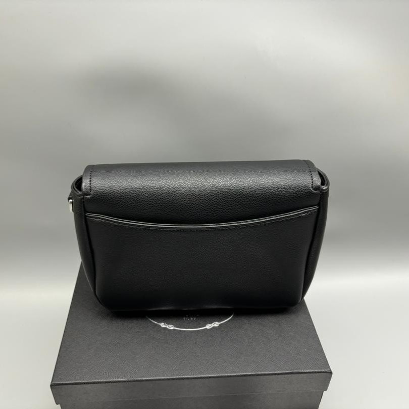 Pra*a Small Shoulder Bag In Black For Women 9in/ 23cm 1BD314_2DKV_F0002_V_3OO