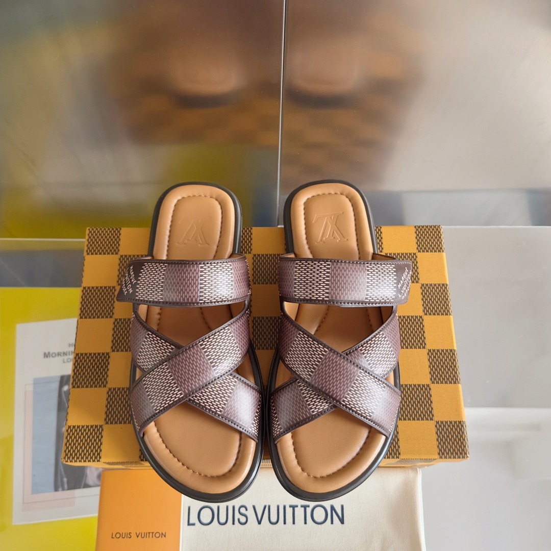 L0vis Vvtt0n LV Venice Mule Ebene For Men 1ACRJH