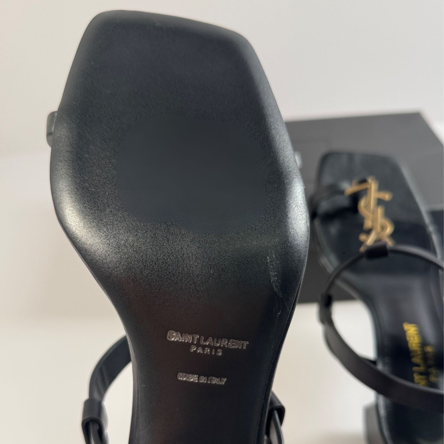 Sa1nt Lau*nt Women’s Cassandra Heeled Sandals Black For Women Y51 658198DWETT1000