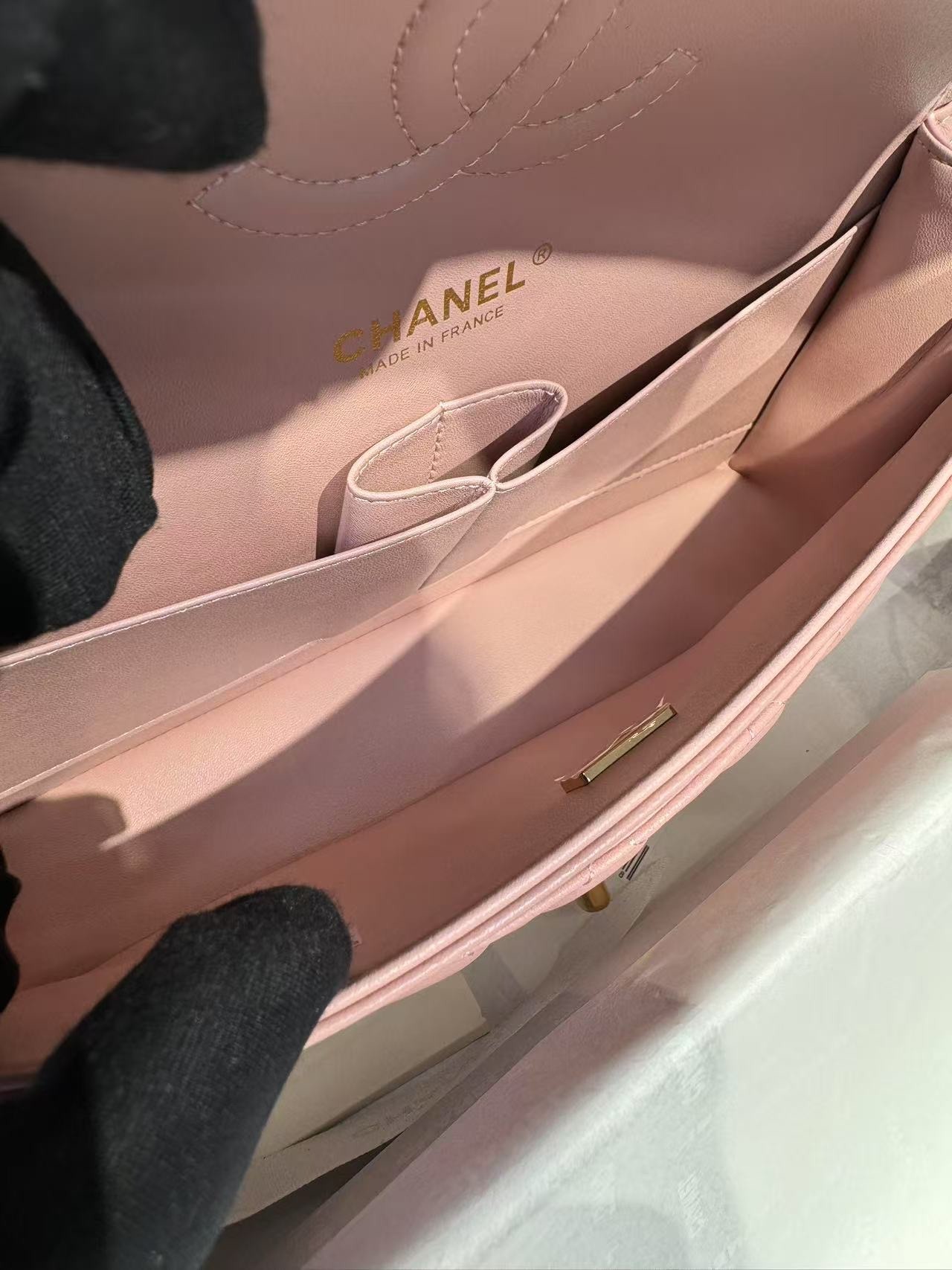 [True-to-ORIGINAL] Ch**el Classic 11.12 Handbag Light Pink For Women 9.9in/25.5cm A01112 Y04059 NJ523