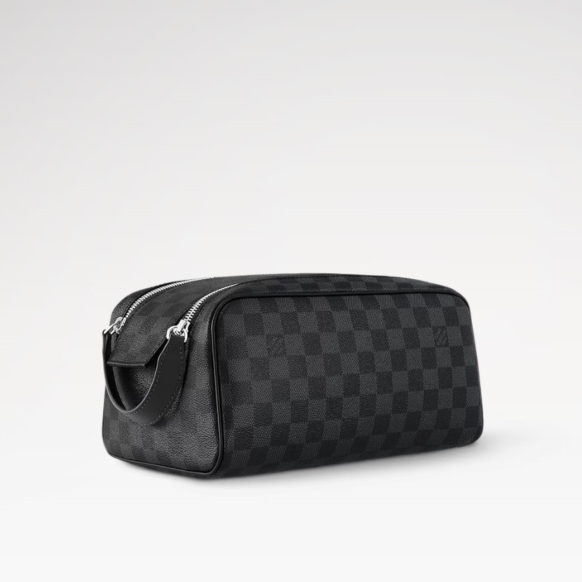 L0vis Vvtt0n King Size Toiletry Damier Graphite Canvas 11in/28cm LV N40127