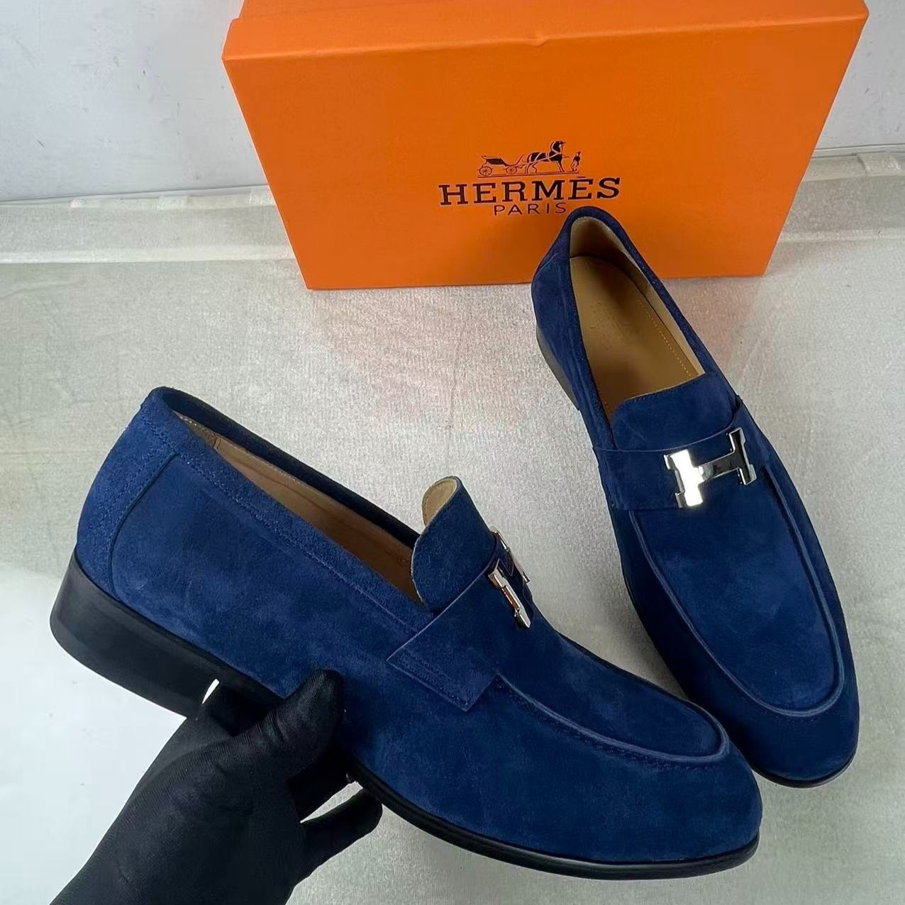 H**me5 Paris Loafer Blue Ocean For Men – H251855ZAV9390