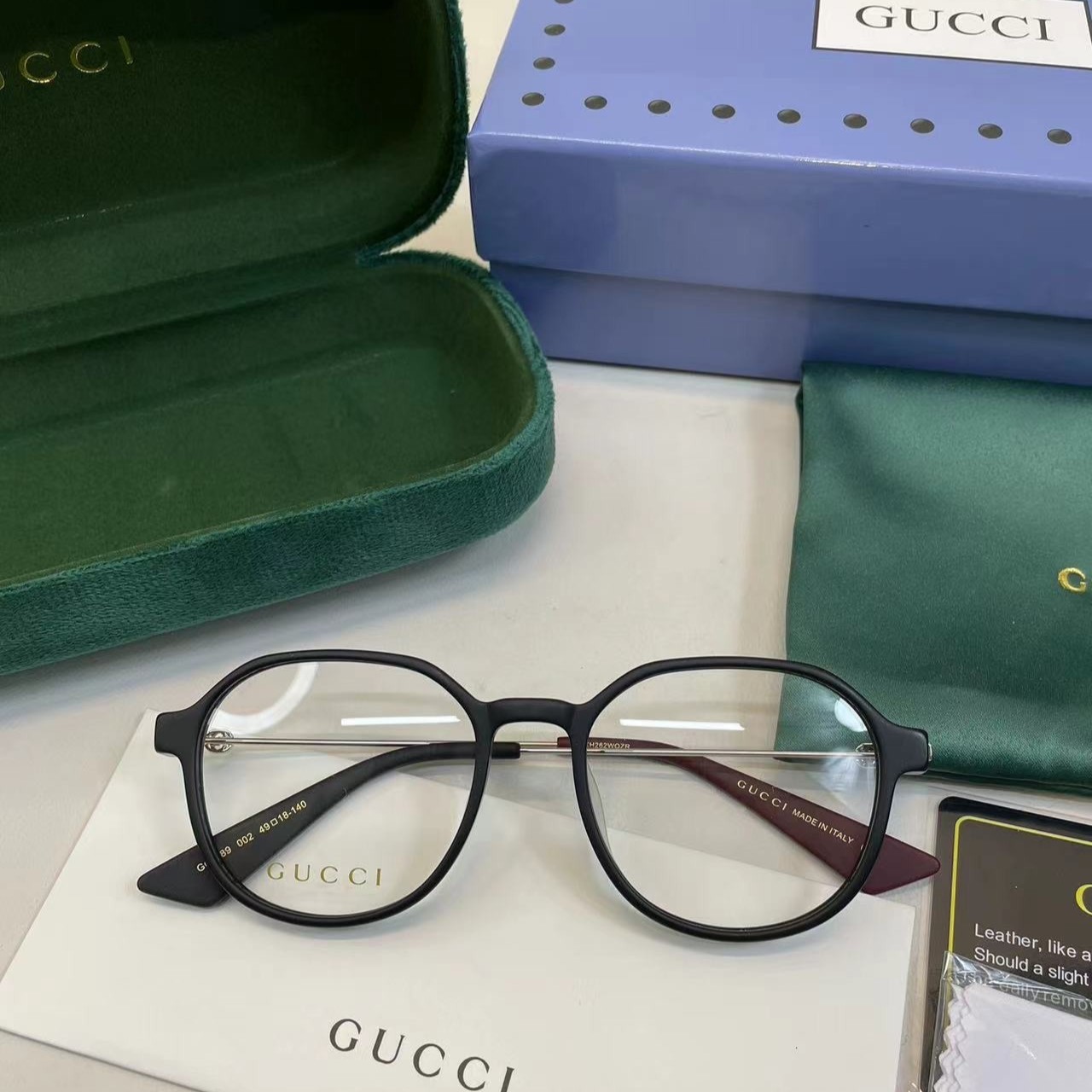 Gvc*1 Round Frame Flat Sunglasses Black For Women