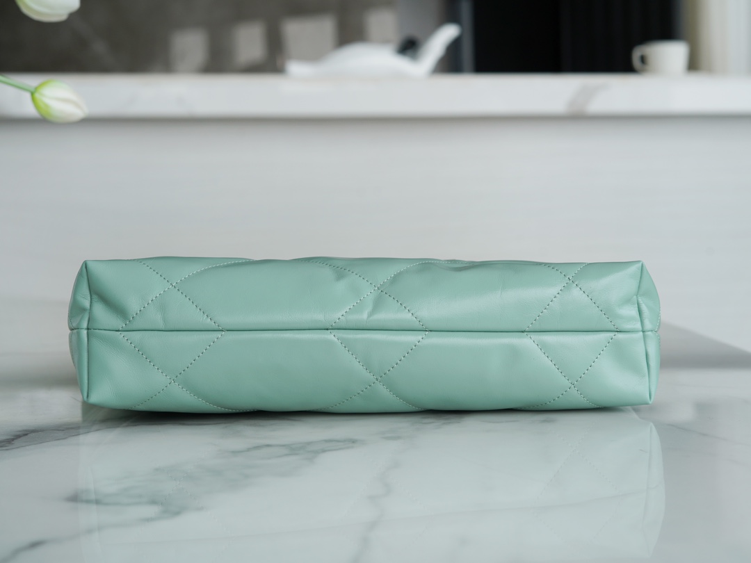 [True-to-ORIGINAL] Ch**el 22 Small Handbag Jade Green For Women 37cm / 14.43in AS3260