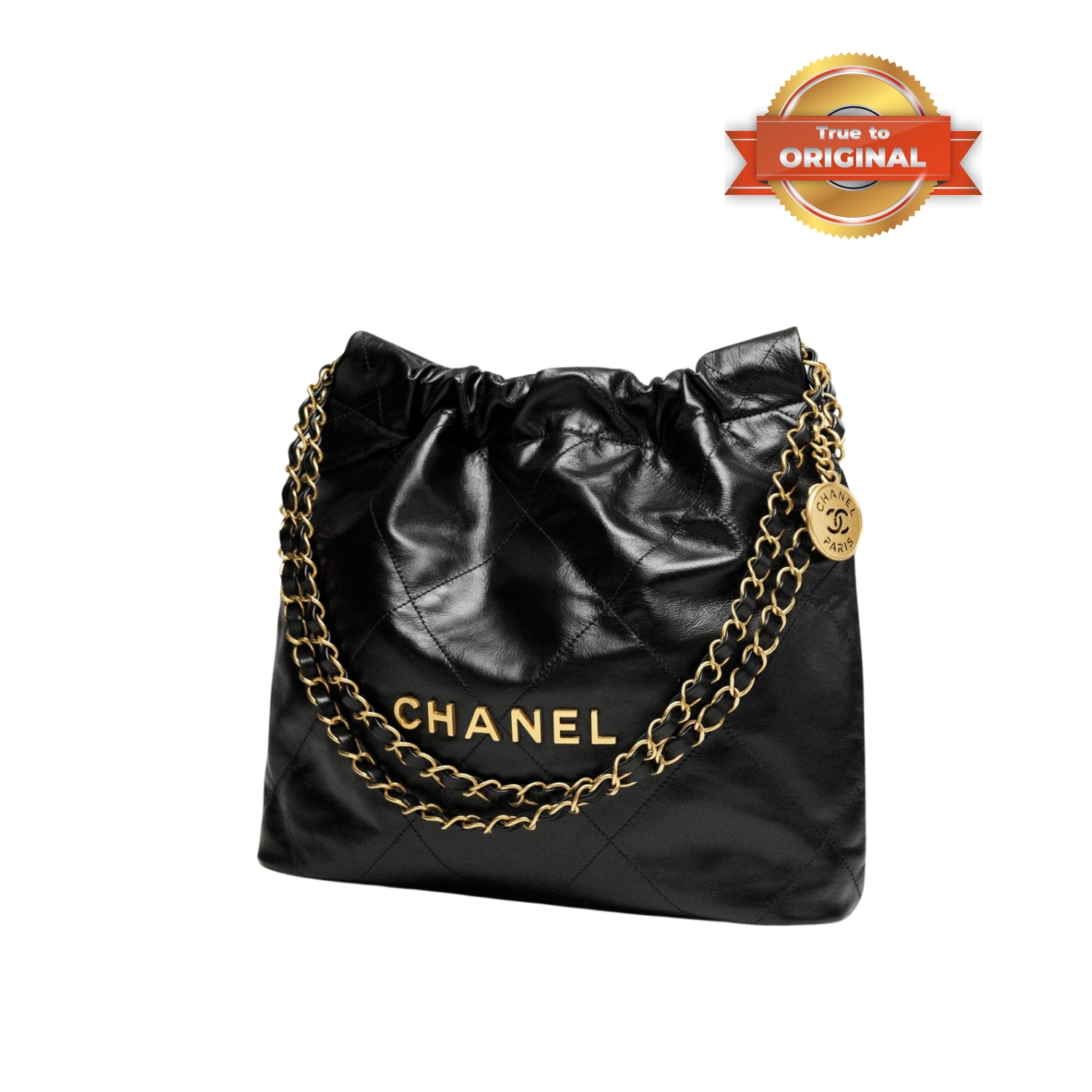 [True-to-ORIGINAL] Ch**el 22 Small Handbag Black For Women 37cm/14.4in AS3260 B08037 94305