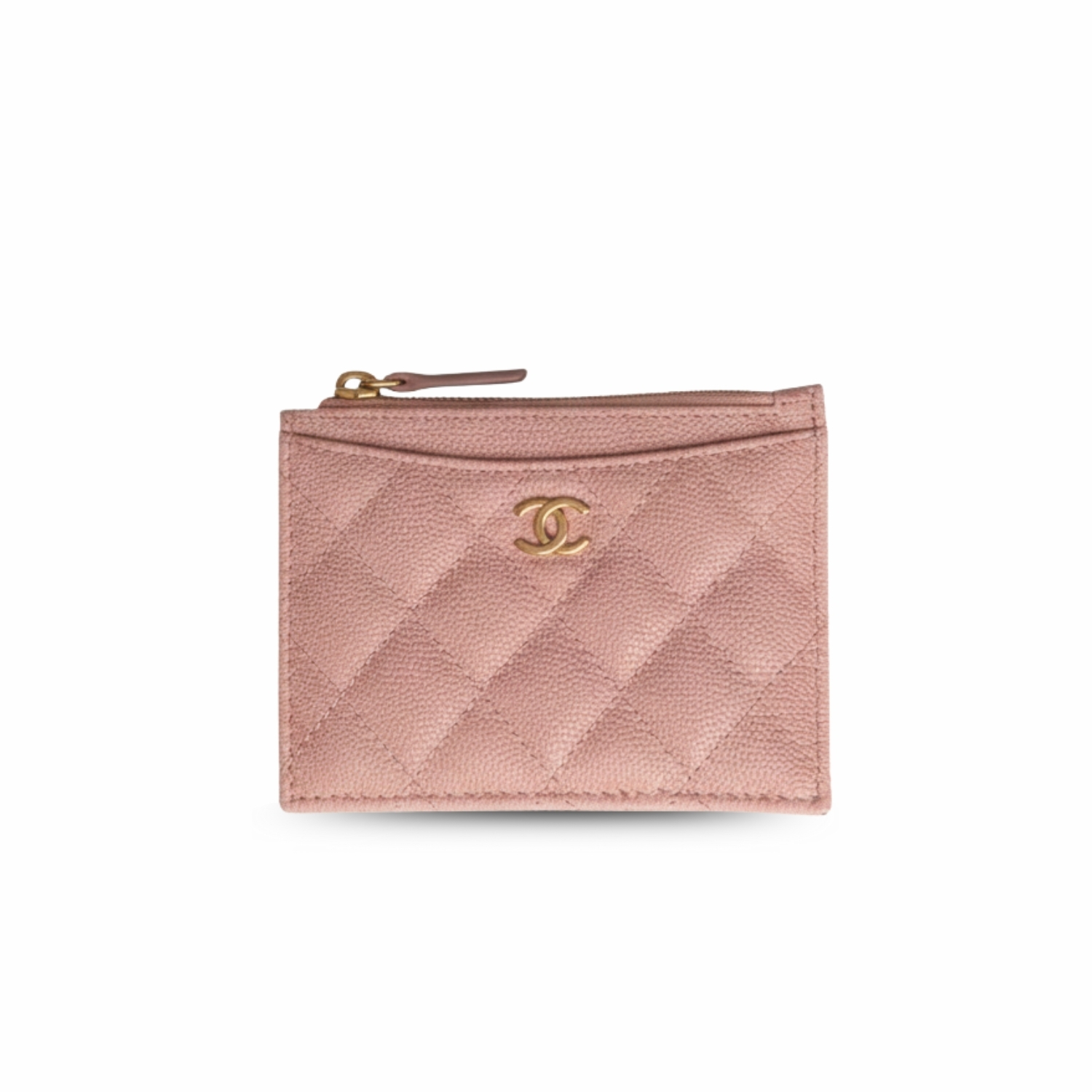 Ch**el Flat Card Holder Pink Bag For Women 11.5cm/4.5in