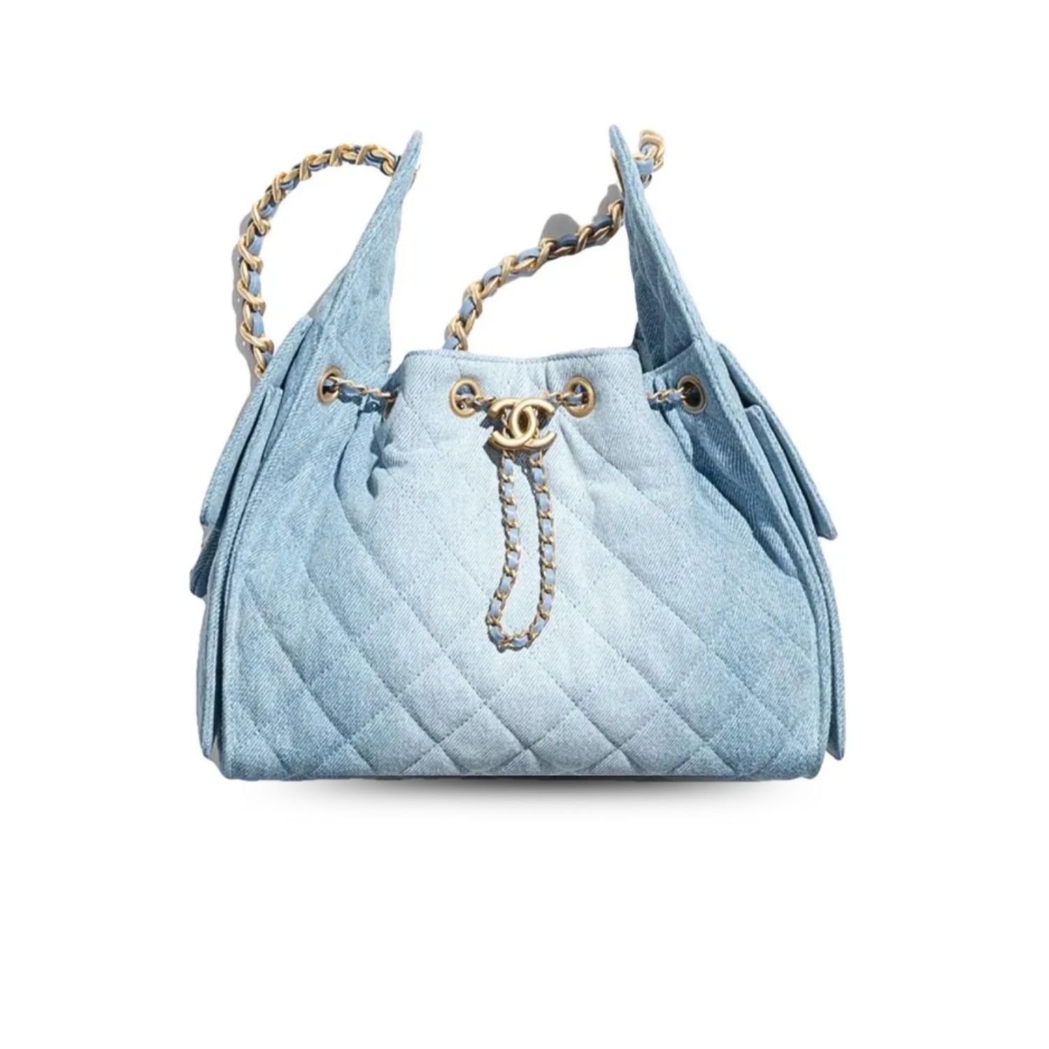 Ch**el 25 Small Handbag Blue For Women 10.2in/26cm AS5293-B20603-U0475