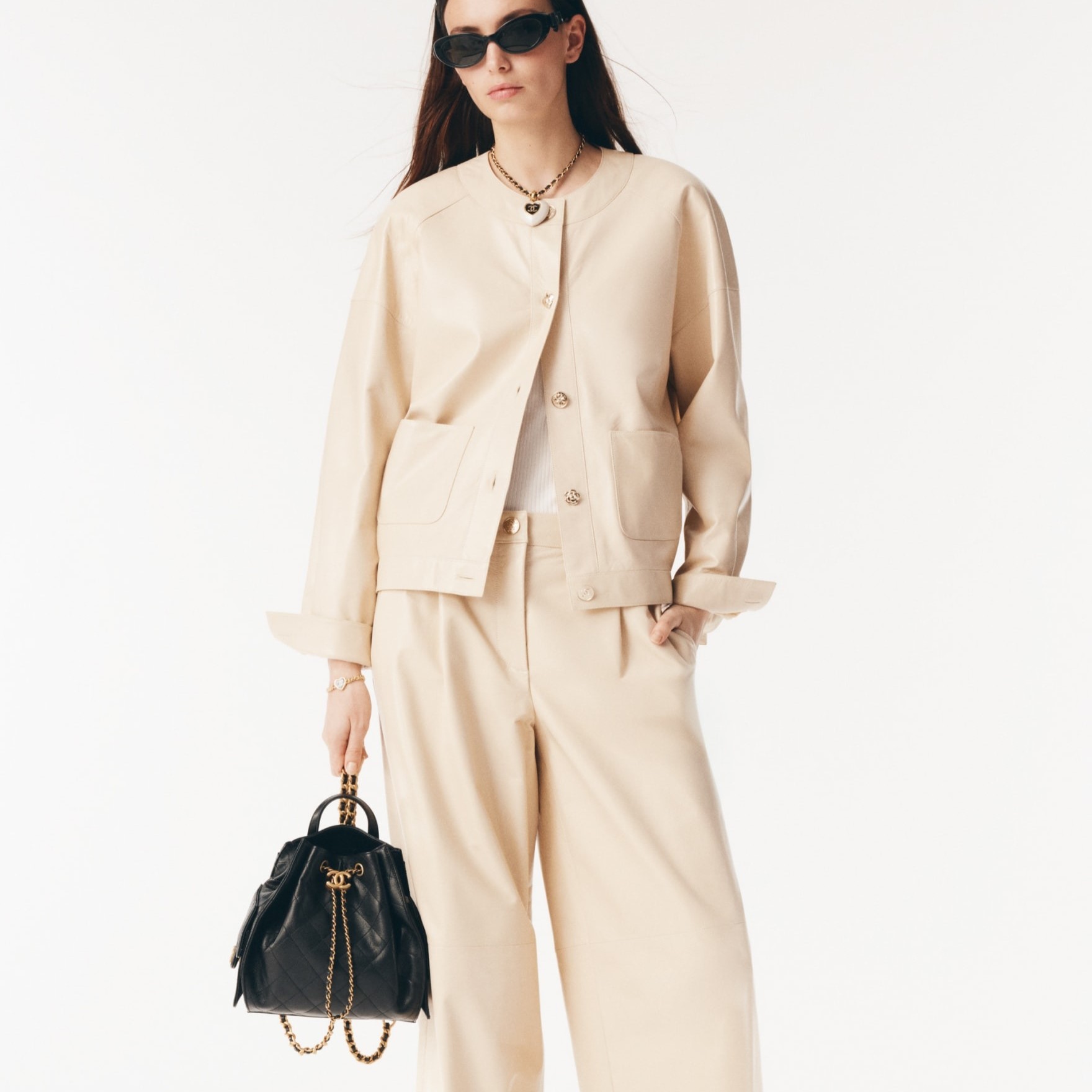 Ch**el 25 Medium Backpack Black For Women 9.1in/23cm AS5600-B20304-94305