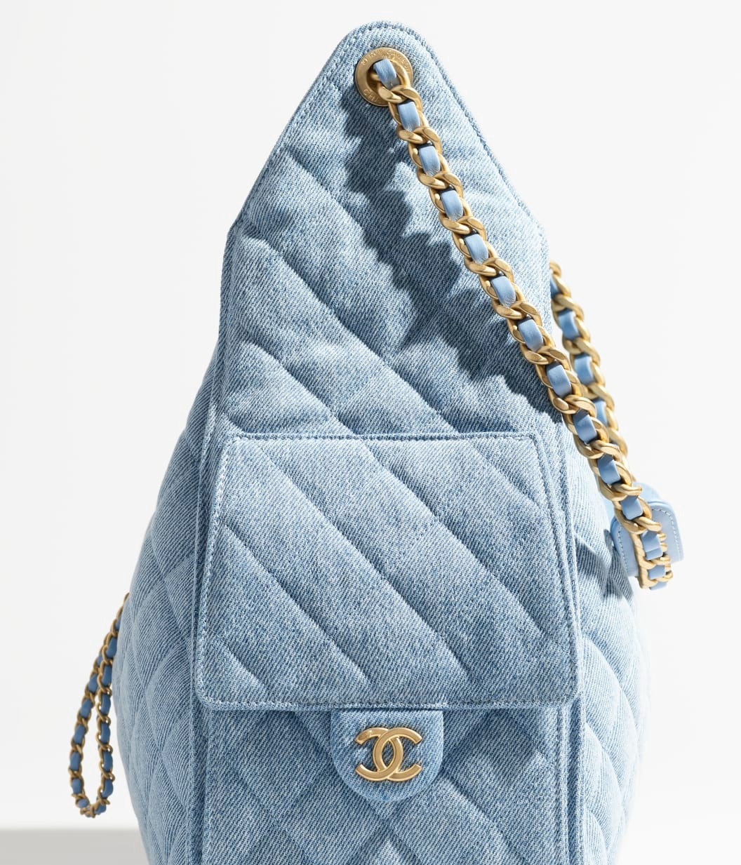 Ch**el 25 Medium Handbag Blue For Women 11.8in/30cm AS5311-B20603-U0475