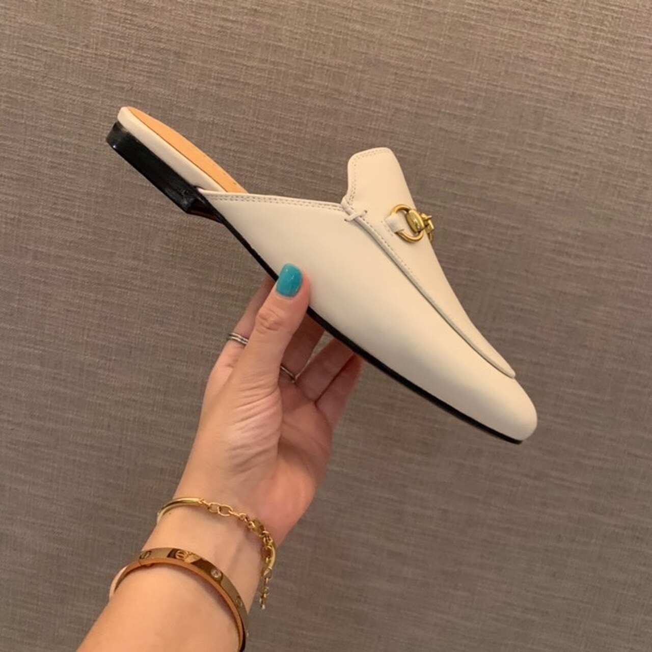 Gvc*1 Women’s Princetown Slipper White For Women GG 423513 C9D00 9022