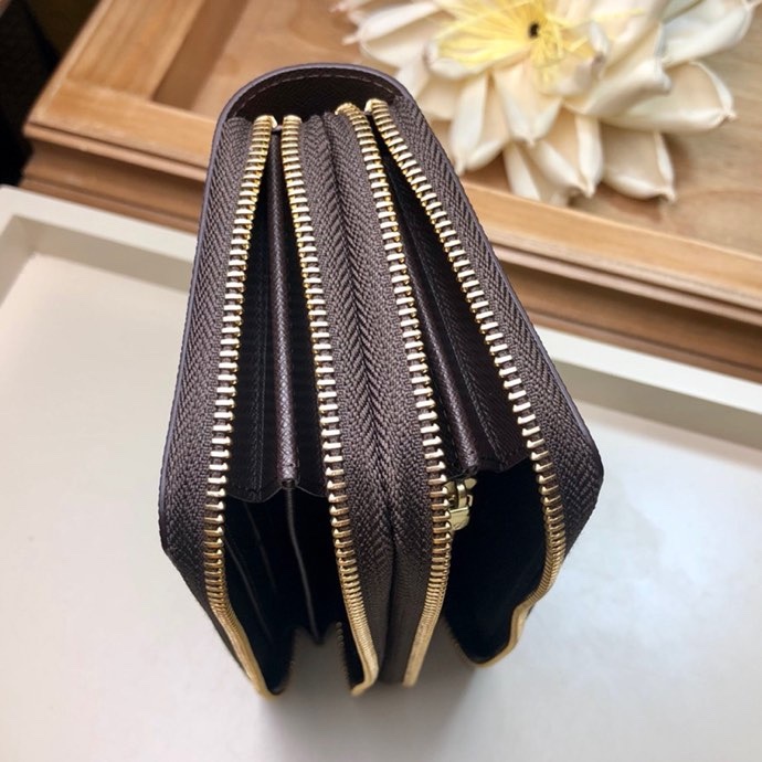 L0vis Vvtt0n Clemence Wallet Damier Ebene Canvas For Women, Women Wallet LV