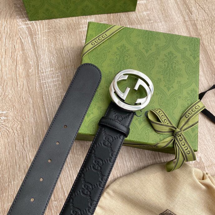 Gvc*1 Signature  Belt Black For Women, Women Belt 411924 CWC1N 1000