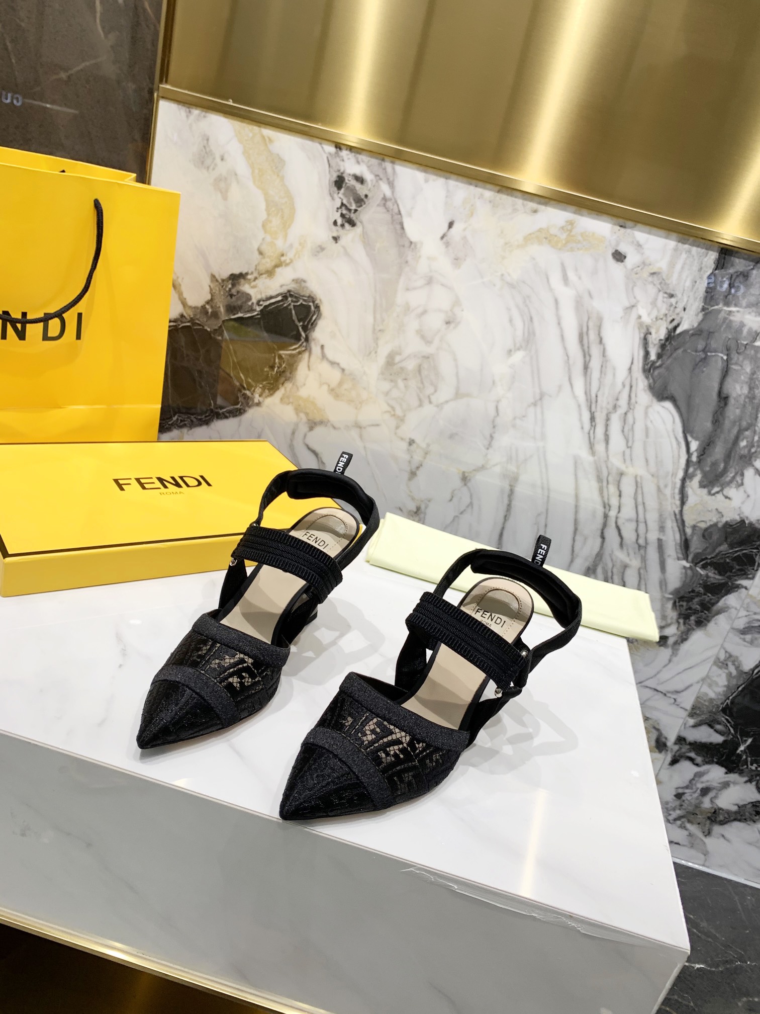 F**di Colibri Micromesh Black For Women FF