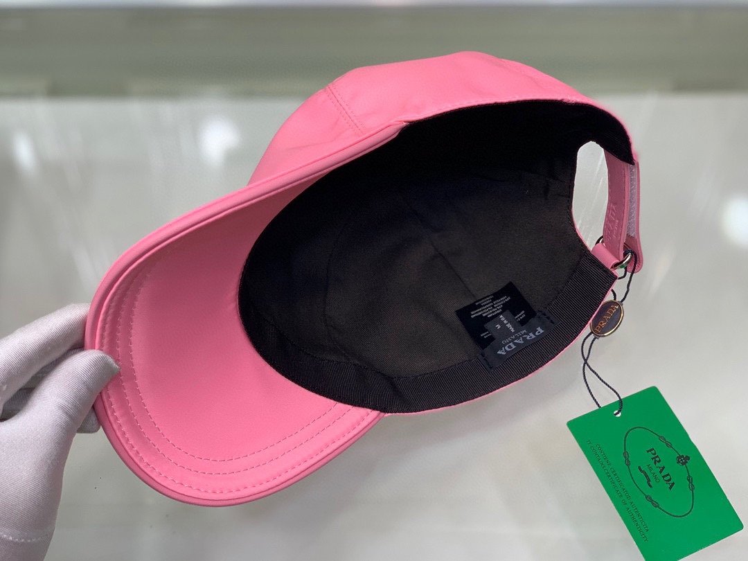 Pra*a Re-Nylon Baseball Cap Pink Pra*a Cap