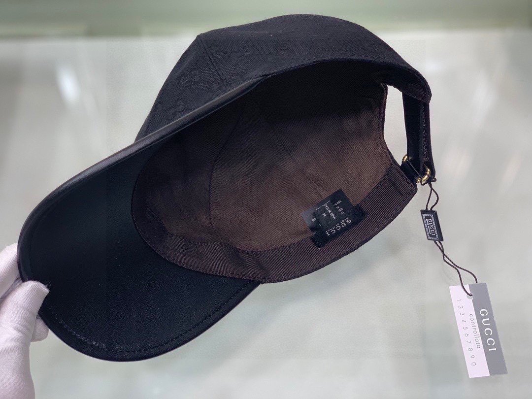 Gvc*1 Canvas Baseball Hat Black GG Hat