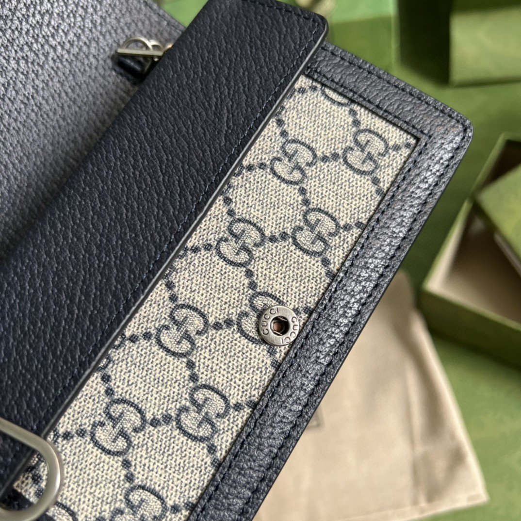 Dionysus GG S*per Mini Bag Beige And Blue GG Svp*me Canvas For Women 6.5in/17cm 476432 UN3BN 1274