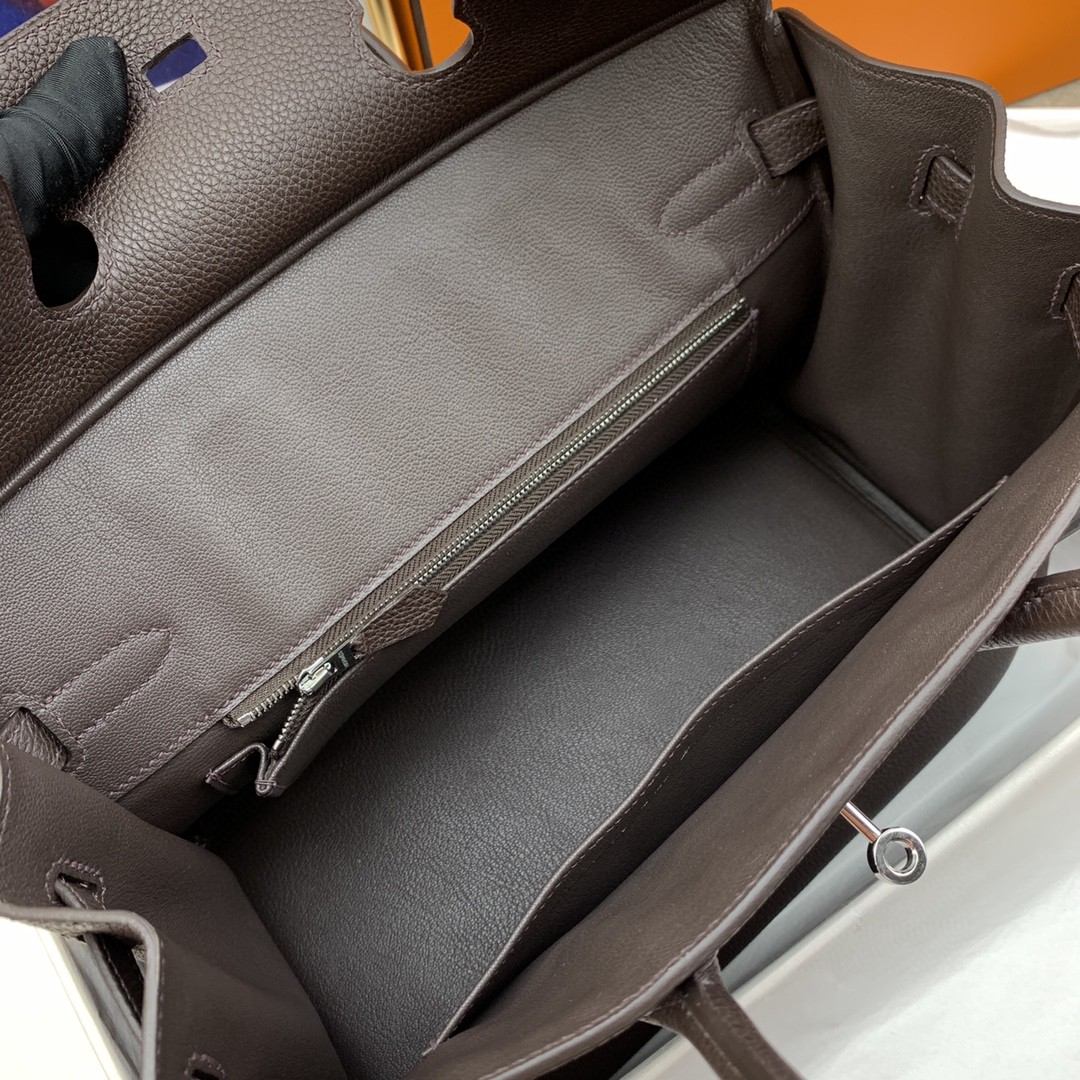 H**me5 Birkin 30 Togo Dark Grey Bag Silver Hardware For Women, Women’s Handbags 11.8in/30cm